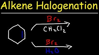 Halogenation of Alkenes amp Halohydrin Formation Reaction Mechanism [upl. by Kaliski]