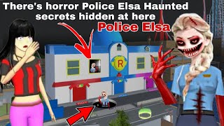 Theres zombie horror Police Elsa Haunted New secrets hidden at here in Sakura School simulator [upl. by Tomaso]