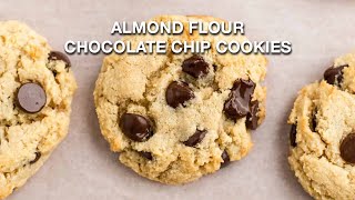 Almond Flour Chocolate Chip Cookies Recipe [upl. by Ocker58]