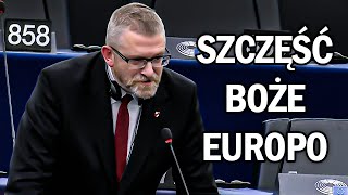 Debiut Grzegorza Brauna w Europarlamencie WYŁĄCZYLI MU MIKROFON [upl. by Dowd614]