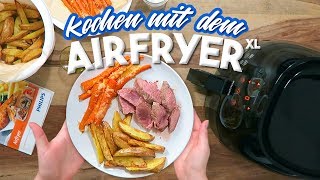 FETTFREI FRITTIEREN  Kochen mit dem Philips Airfryer  JackieLina [upl. by Schreibman]