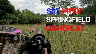 Adventures on the field  SampT M1903 Springfield airsoft gameplay [upl. by Mert677]