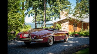 1956 Mercedes Benz 190SL  Strawberry Red Metallic  Driving and Walk Around [upl. by Ytnom563]