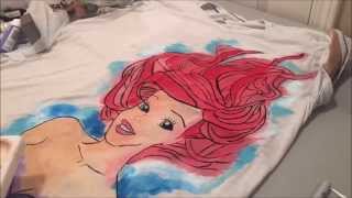 DIY Watercolor Hand Painted TShirt [upl. by Okir]