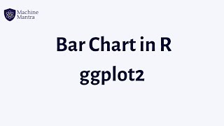 How to Draw a Bar Chart in R ggplot2  mtcars dataset Analysis in R [upl. by Zelde]