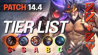 NEW PATCH 144 TIER LIST  BEST Champions NEW Meta  LoL Update Guide [upl. by Aehcsrop855]