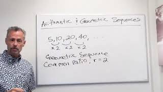 Arithmetic and Geometric Sequences 57a [upl. by Noired]