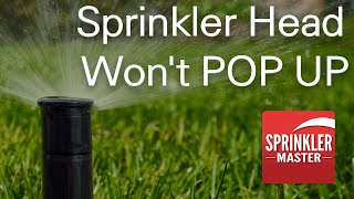 Sprinkler Head Wont Pop Up [upl. by Hasile]