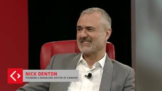 quotIt was hard to believequot Nick Denton on Peter Thiel  Code Conference 2016 [upl. by Eriam402]