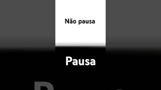 Não pausa e pausa [upl. by Ytteb]