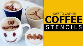 Coffee Stencil Tutorial  How to Stencil Like a Barista  Confection Couture [upl. by Esila]