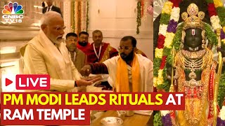 LIVE PM Modi Leads Rituals At Ram Temple  Ram Mandir Ayodhya LIVE  Pran Pratishtha Live  N18L [upl. by Allehs]