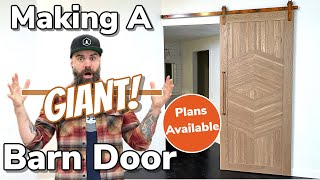 Making and Installing a Barn Door  Insanely Easy Barn Door [upl. by Eecrad]