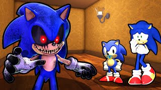 SONIC AND BABY SONIC VS SONICEXE IN ROBLOX [upl. by Leclair755]