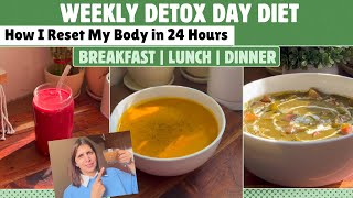 Weekly Detox Diet For Weight Loss  What I Eat in a Day on Cleansing Diet  3 Detox Recipes [upl. by Penelope]