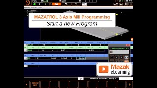 MAZATROL Programming Briefs  Basic 3Axis Mill Programming [upl. by Spain31]