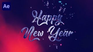 HAPPY NEW YEAR 2024  Greeting Animation in Adobe After Effects [upl. by Watkins]