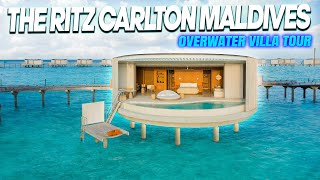 The Ritz Carlton Maldives Overwater Villa Tour and Review [upl. by Nollahs253]