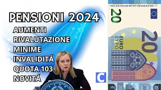 PENSIONI INPS 2024 📅 e GLI AUMENTI CHE NON TI ASPETTI 💸 [upl. by Ahsieket]