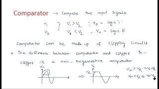 Comparator  Pulse Digital Circuits  Lec33 [upl. by Tristan]