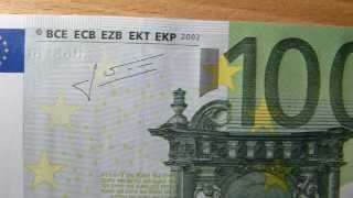 100 EURO bill  banknote review [upl. by Pablo]