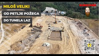 Koridor 11 od petlje u Požegi do tunela Laz 03092024 pozega [upl. by Ycnaf]