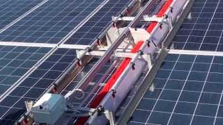 Demo Washing of the Photovoltaic Panels Spalare panouri fotovoltaice [upl. by Atteras]