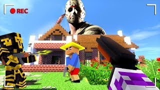 ¿¡AMIGOS SALVAN EL MUNDO DE JASON VOORHEES  MINECRAFT TROLL [upl. by Sanfred219]