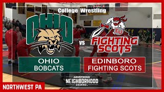 College Wrestling Ohio Bobcats vs Edinboro Fighting Scots [upl. by Llenet]