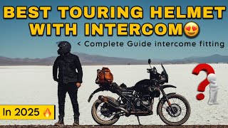 Intercome fitting in SMK Gullwing Flip up Helmet Detailed Guide [upl. by Omsare625]