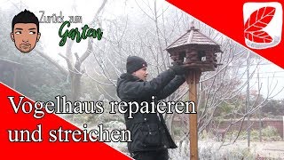 Vogelhaus reparieren und langlebigen Ständer bauen Quick Tipp 9 [upl. by Macegan]