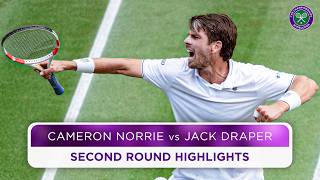 Thrilling British clash  Cameron Norrie vs Jack Draper  Highlights  Wimbledon 2024 [upl. by Eerazed]