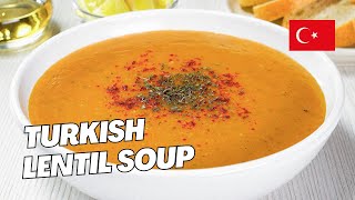 Turkish LENTIL SOUP — Ezogelin Corbasi Recipe by Always Yummy [upl. by Yltneb]