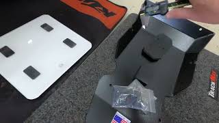 KTM 890 ADVENTURE R BUILD BLACK DOG CYCLE WORKS SKID INSTALLREVIEW [upl. by Atiloj827]