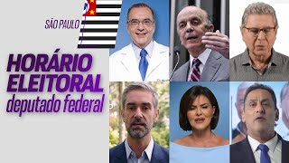 Horário Eleitoral SP  candidatos a Deputado Federal 22092022 [upl. by Nylasoj]