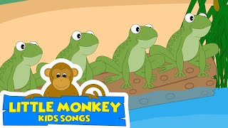 Five Little Speckled Frogs  Five Frogs  Kids Songs amp Nursery Rhymes  LittleMonkeyKidsSongs [upl. by Harilda135]