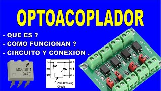 funcionamiento de los optoacopladores [upl. by Ballman]