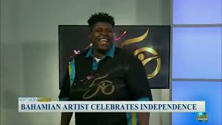 Bahamian Artist Celebrates Independence [upl. by Novyart]