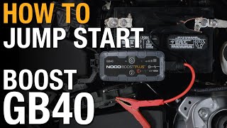 How to jump start using your NOCO Boost GB40 [upl. by Charmian63]