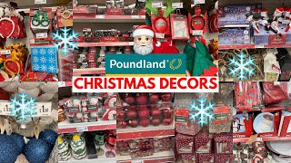 POUNDLAND CHRISTMAS DECORS NEW COLLECTION OCT 2022  POUNDLAND HAUL  TRAVELANDSHOP WITH ME [upl. by Saudra]