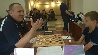 Sadovskiy  Tikhonov Belarusian Draughts64 Championship 2019 [upl. by Gnilhsa101]