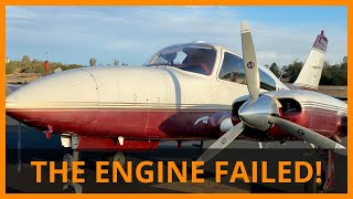 IT HAPPENED REAL ENGINE FAILURE  flying with FAMILY  Engine fails on light twin engine airplane [upl. by Nyladgam]