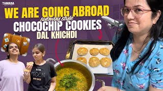 ✈️We Are Going Abroad😍 Subway Style ChocoChip Cookies Dal Khichdi Recipe  Sunday Lunch Routine [upl. by Darrel]