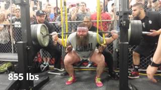 Robb Philippus squatting 900 lbs in The Cage 2016 [upl. by Keraj730]