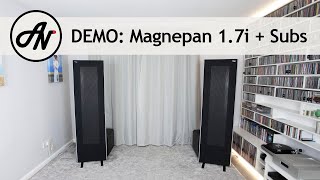 Magnepan 17i Speakers  Dual Subwoofers 2x Monolith 10 THX  Video Demonstration [upl. by Melcher573]