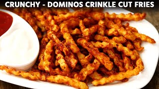 Crinkle Fries Recipe  Dominos Style CRUNCHY MASALA French Fry  CookingShooking [upl. by Sykes]