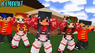 CHINESE APHMAU FAMILY CREW  DUN DUN DANCE  SUPER IDOL DANCE  SHUFFLE DANCE  Minecraft Animation [upl. by Ase]