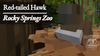 Redtailed Hawk Speedbuild  Rocky Springs Zoo  minecraft zoo minecraftzoo speedbuild [upl. by Durham]