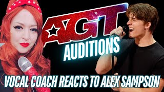 🔥AGT Audition with 50’s STYLE original composition vocalcoachreacts AlexSampson [upl. by Jerrold]