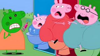 Zombie Apocalypse George Pig Turn Into Giant Zombies 🧟‍♀️  Peppa Pig Funny Animation [upl. by Chantalle]